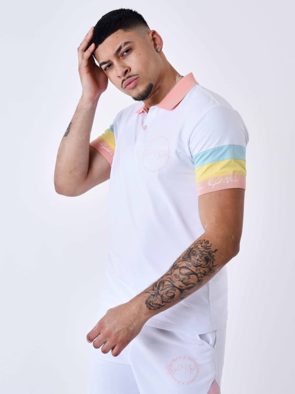 Project X Paris Polo Bande Colorée