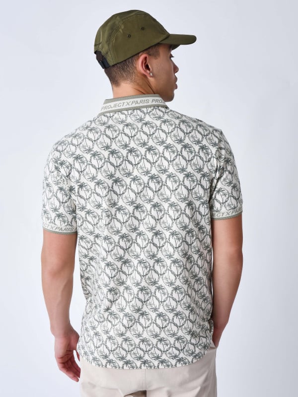Project X Paris Polo Palmier All Over