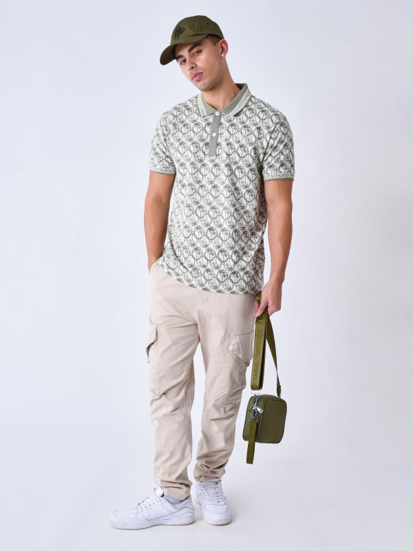 Project X Paris Polo Palmier All Over