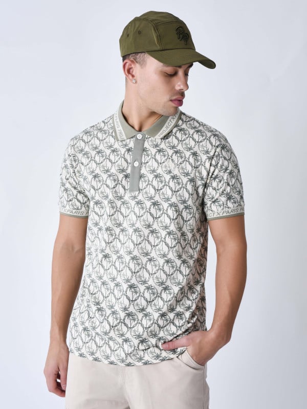 project x paris Polo Palmier All over