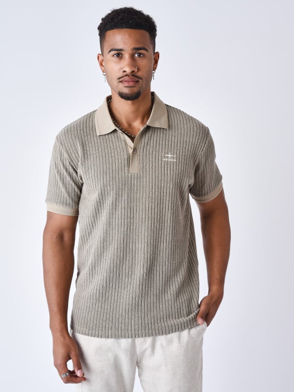project x paris Polo Preppy texturé