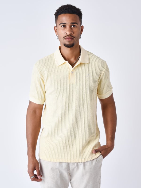 project x paris Polo Preppy texturé
