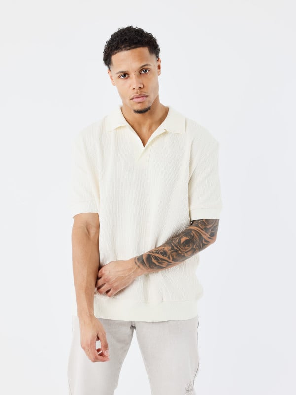 project x paris Polo Preppy texturé