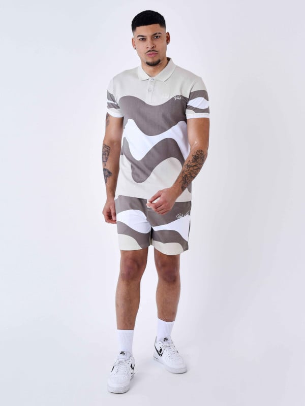 Project X Paris Polo Tricolore Effet Vague