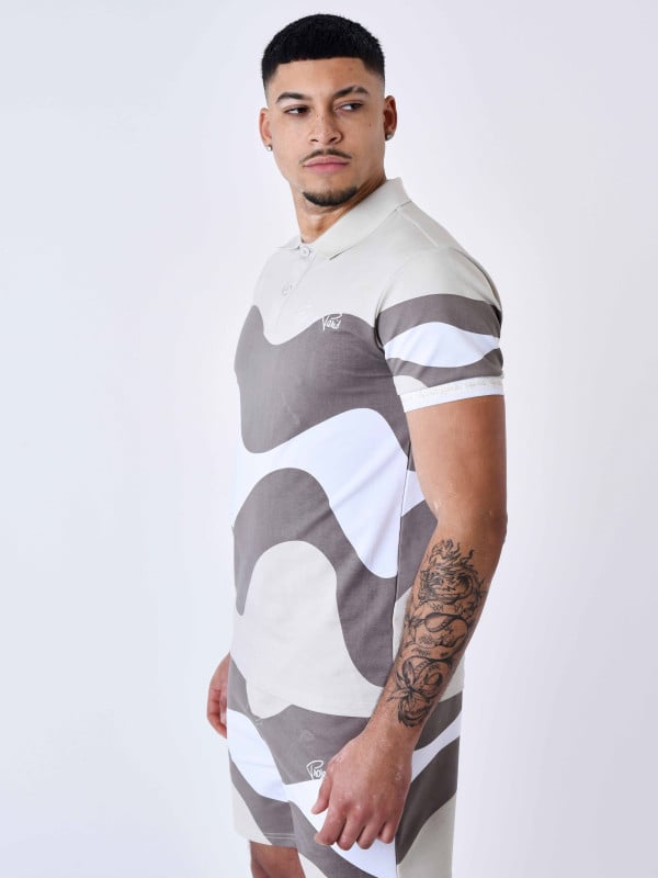 Project X Paris Polo Tricolore Effet Vague