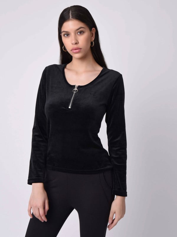project x paris Pull col danseuse zip