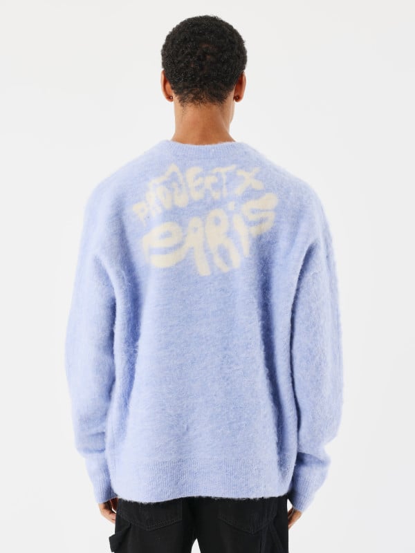 Project X Paris Pull Effet Mohaire Y2K