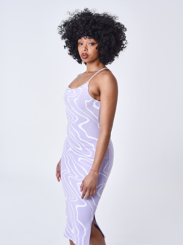 Project X Paris Robe A Bretelle Effet Ecume