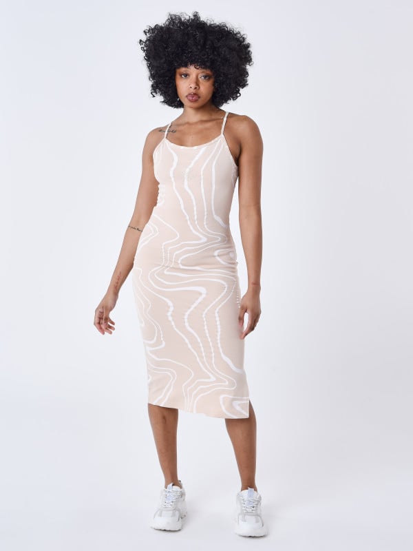 Project X Paris Robe A Bretelle Effet Ecume