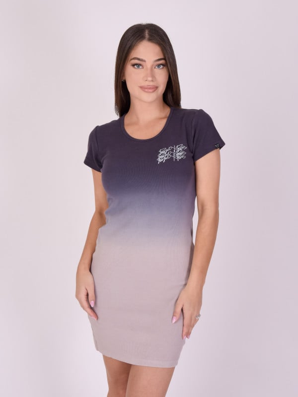 project x paris Robe basic dégradée triple logo