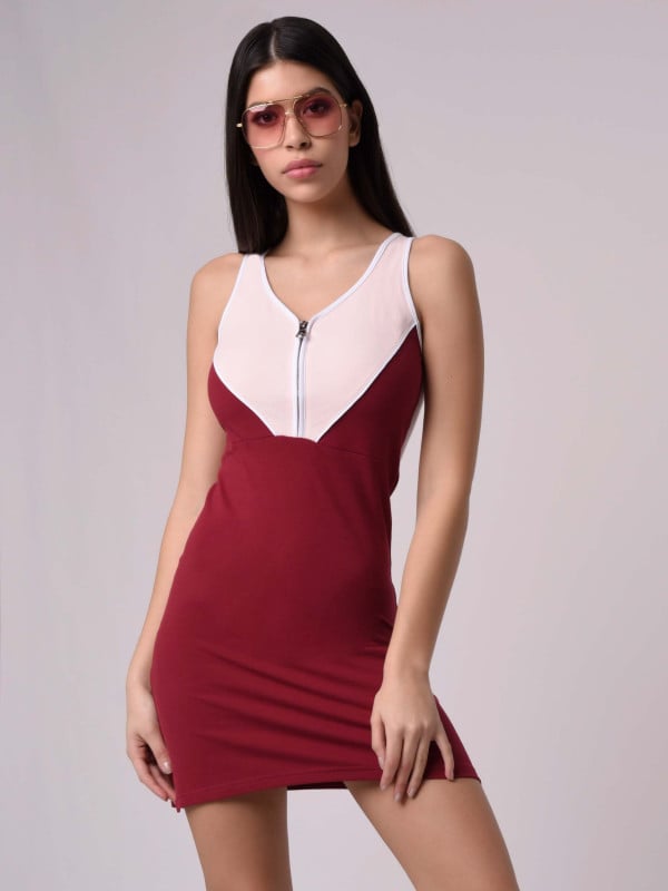 project x paris Robe débardeur zippée