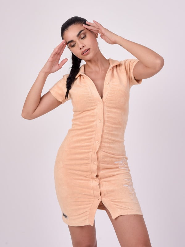 project x paris Robe polo en tissu éponge