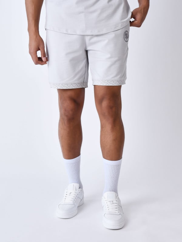 Project X Paris Short à Détails Tissé Labyrinthe