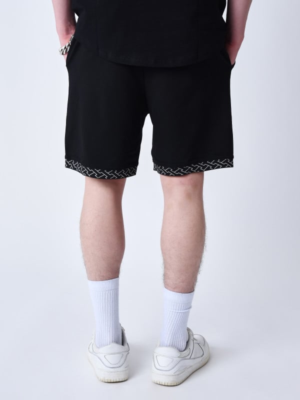 Project X Paris Short à Détails Tissé Labyrinthe