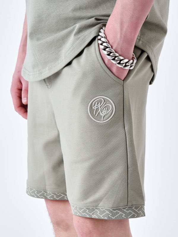 Project X Paris Short à Détails Tissé Labyrinthe