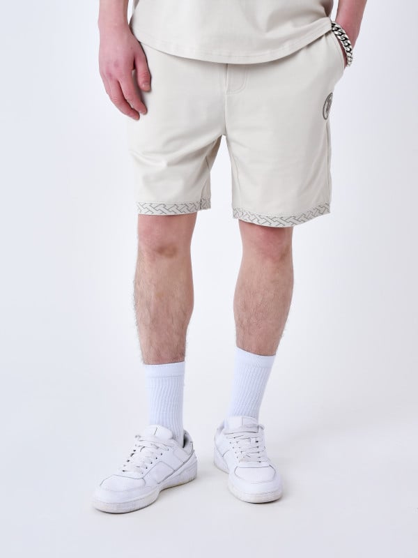 Project X Paris Short à Détails Tissé Labyrinthe