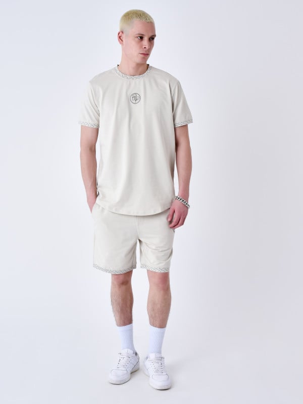 project x paris Short à détails tissé labyrinthe