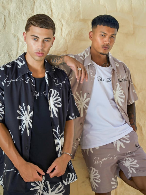 Project X Paris Short All Over Esquisse Fleurie