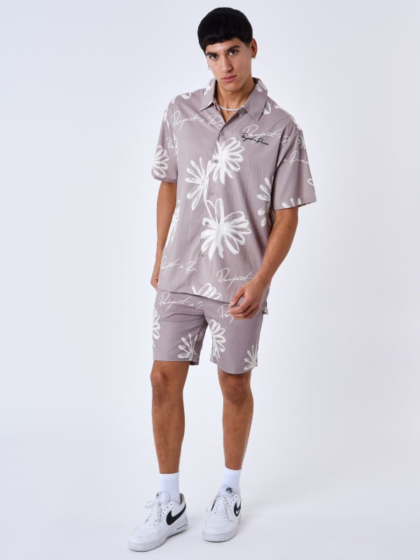 Project X Paris Short All Over Esquisse Fleurie