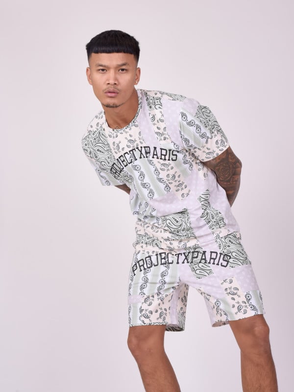 Project X Paris Short Avec Motif "bandana"