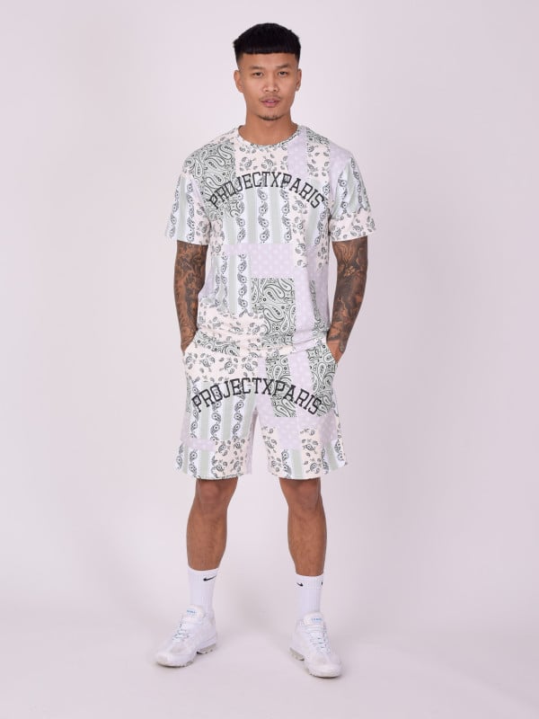 Project X Paris Short Avec Motif "bandana"