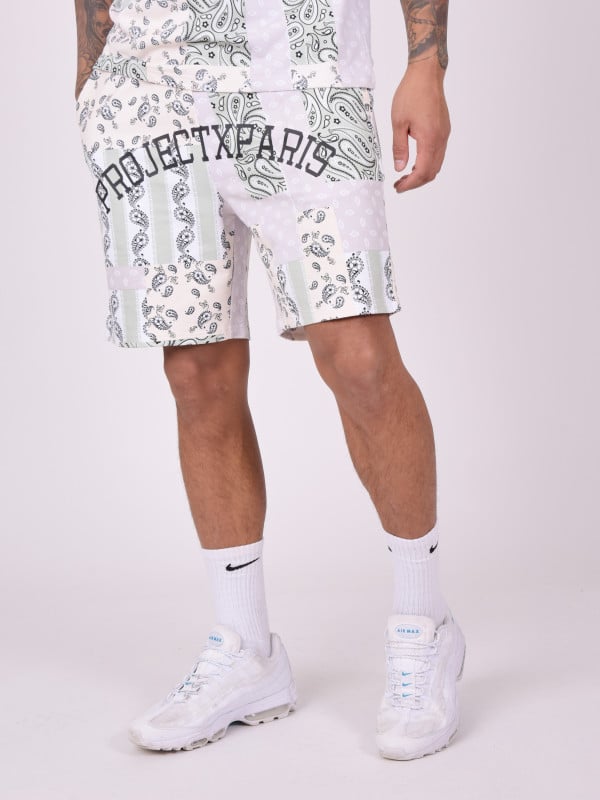 Project X Paris Short Avec Motif "bandana"