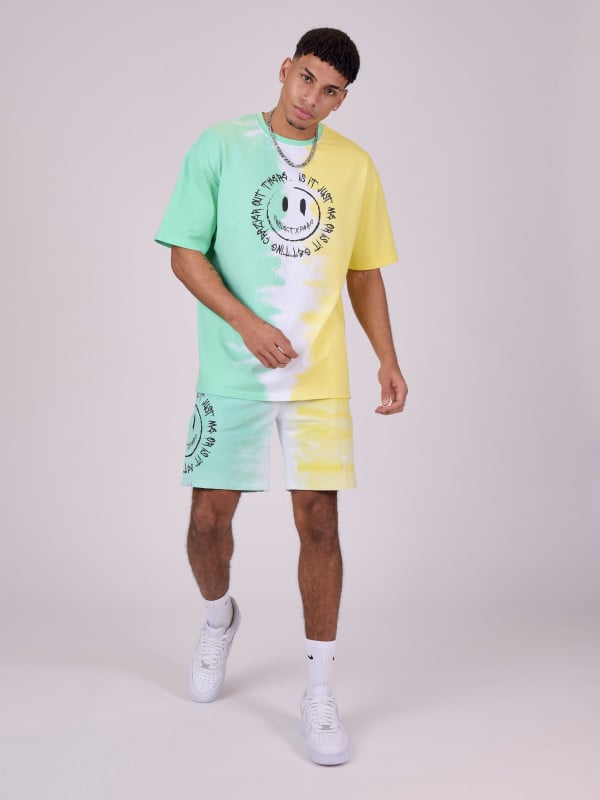 Project X Paris Short Bicolore Dégradé Smiley