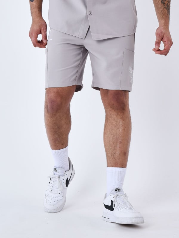 Project X Paris Short Brodé à Fleurs