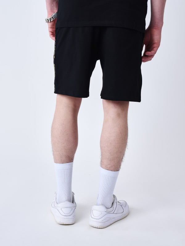 Project X Paris Short Classique Bandes Brodé Coté