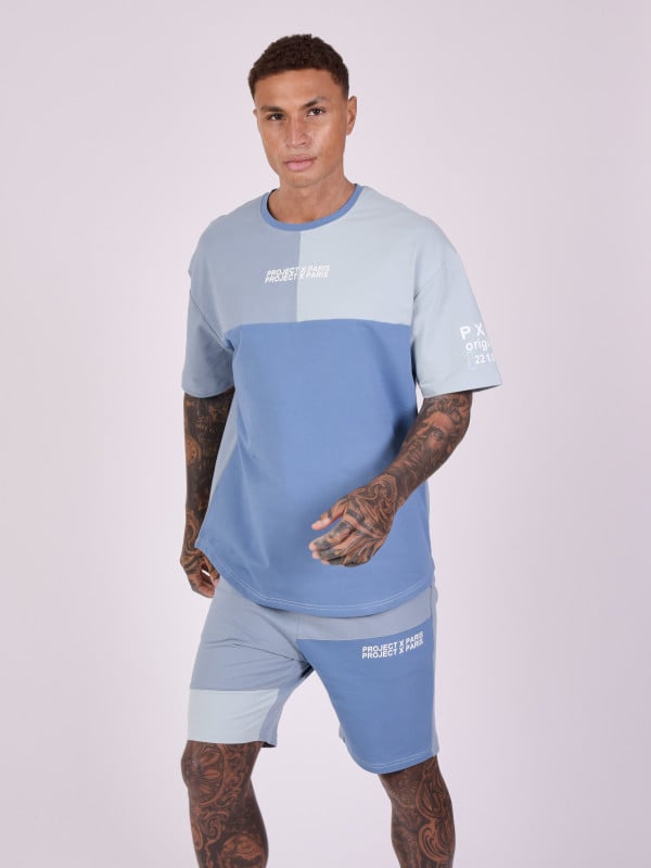 Project X Paris Short Effet Color Block