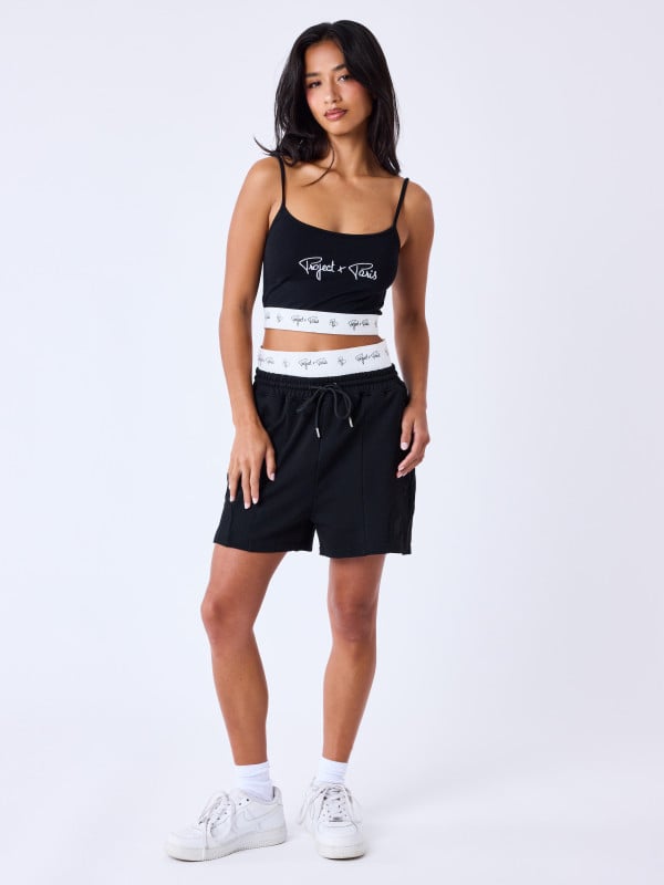 project x paris Short élastique printé logo brodé