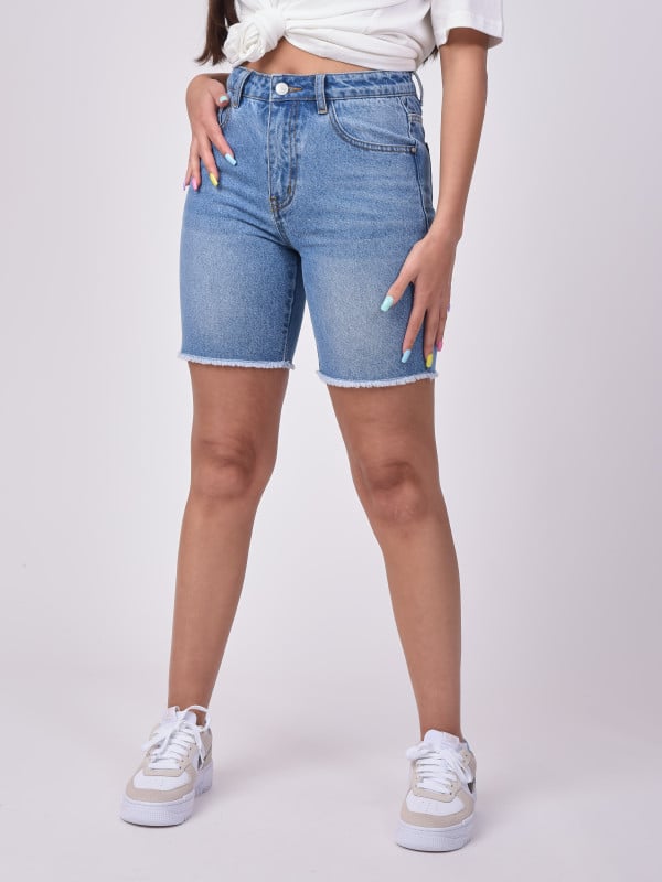 project x paris Short en denim bord franc