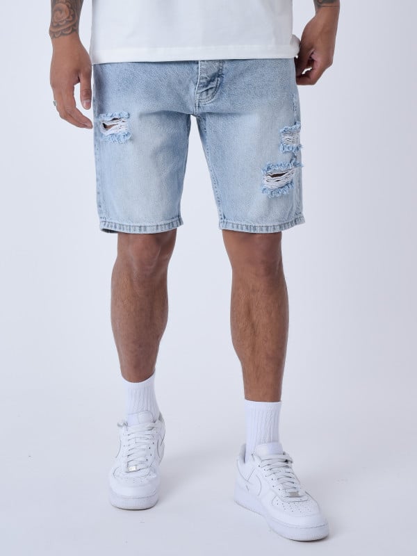 project x paris Short en jean effet déchiré