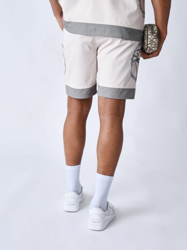 Project X Paris Short Fluide Imprimé Palmier