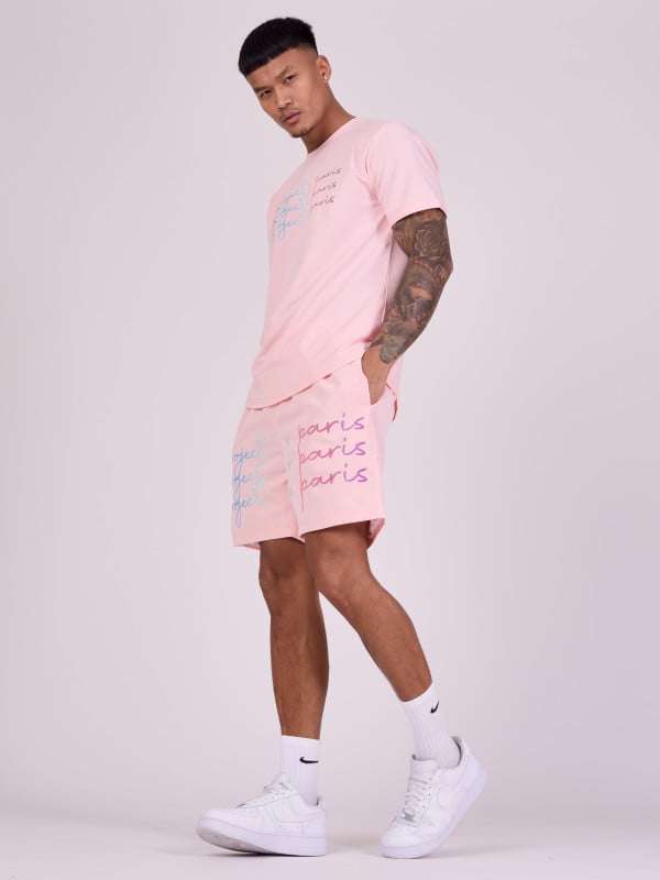 Project X Paris Short Grand Logo Imprimé Dégradé