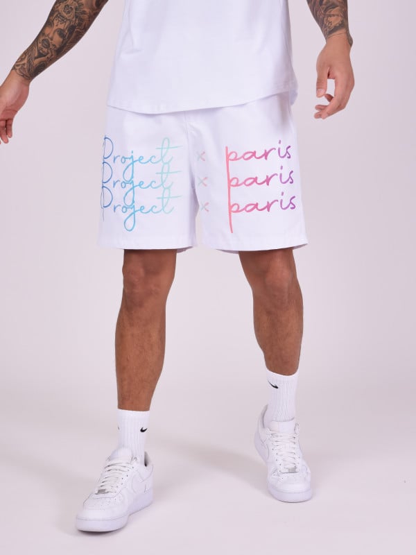 Project X Paris Short Grand Logo Imprimé Dégradé