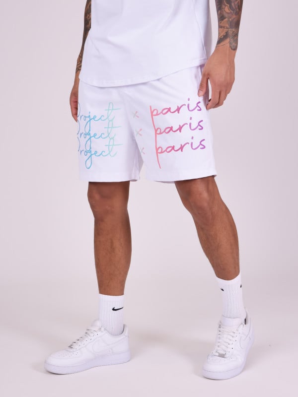 Project X Paris Short Grand Logo Imprimé Dégradé
