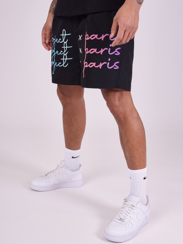 Project X Paris Short Grand Logo Imprimé Dégradé