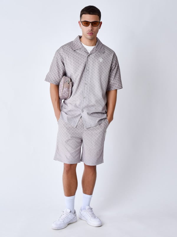 project x paris Short imprimé Graphic Gaze dégradé