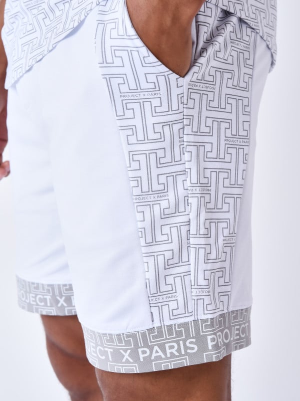 Project X Paris Short Imprimé Labyrinthe