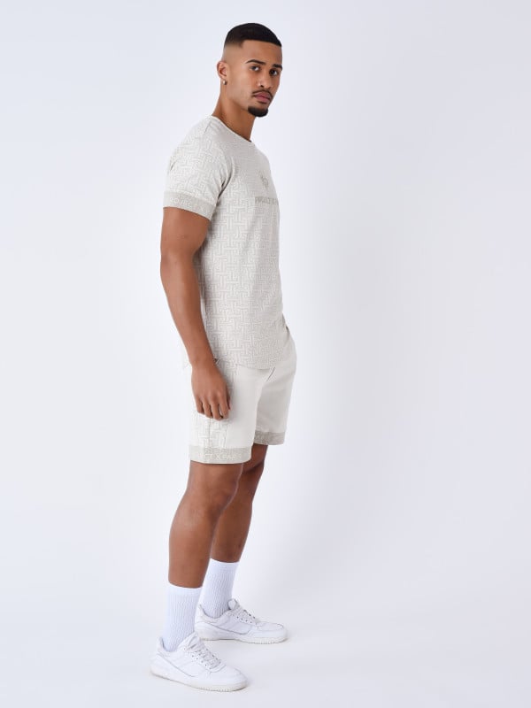 Project X Paris Short Imprimé Labyrinthe