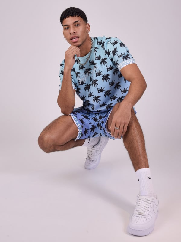 Project X Paris Short Imprimé Palmier Dégradé