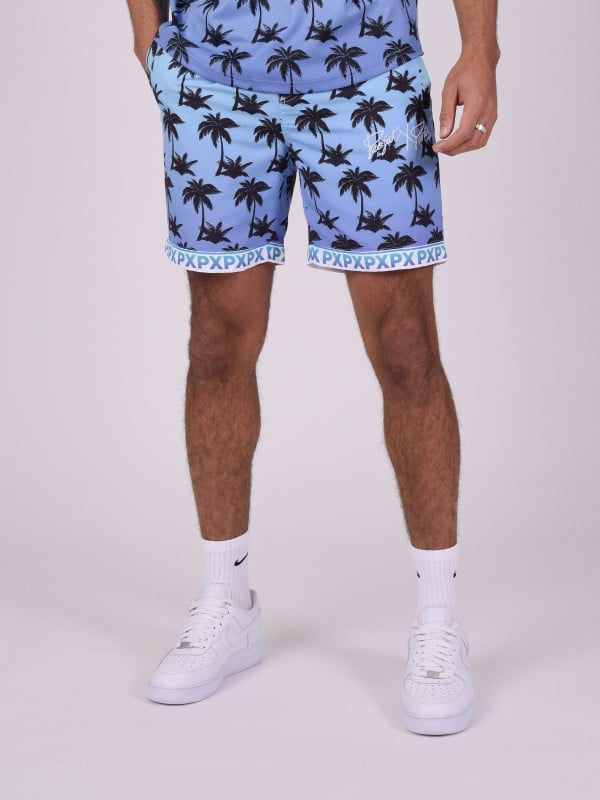Project X Paris Short Imprimé Palmier Dégradé