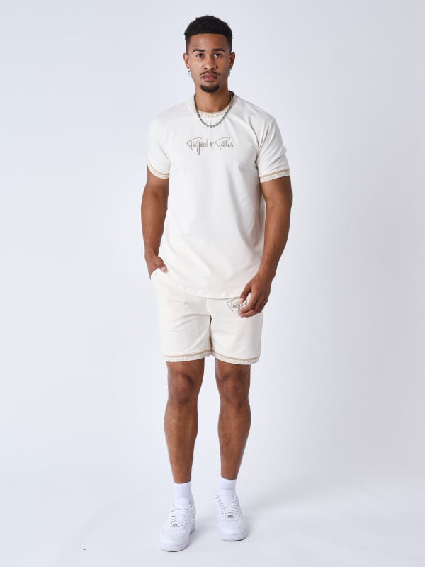 Project X Paris Short Logo Brodé En Relief
