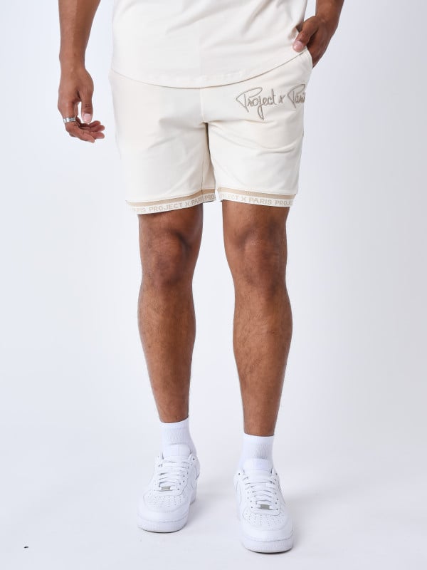 Project X Paris Short Logo Brodé En Relief