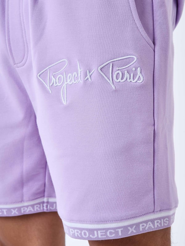 Project X Paris Short Logo Brodé En Relief