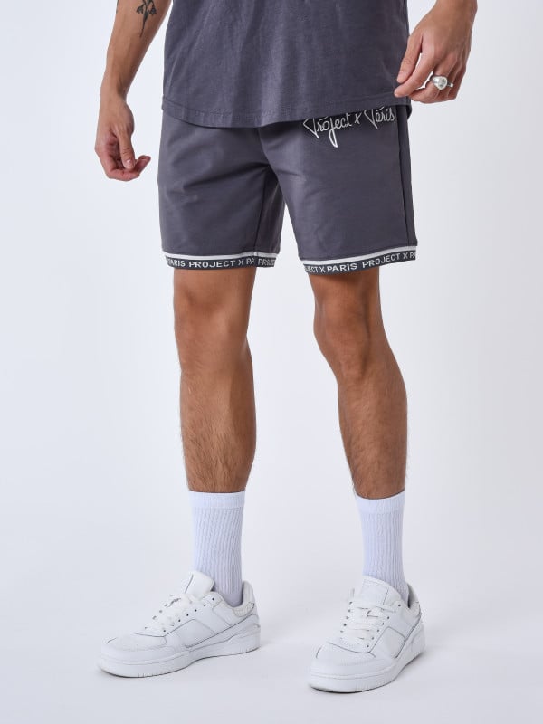 Project X Paris Short Logo Brodé En Relief