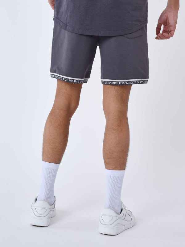 Project X Paris Short Logo Brodé En Relief