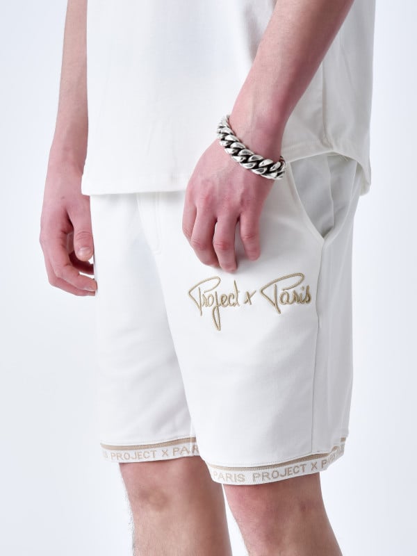Project X Paris Short Logo Brodé En Relief