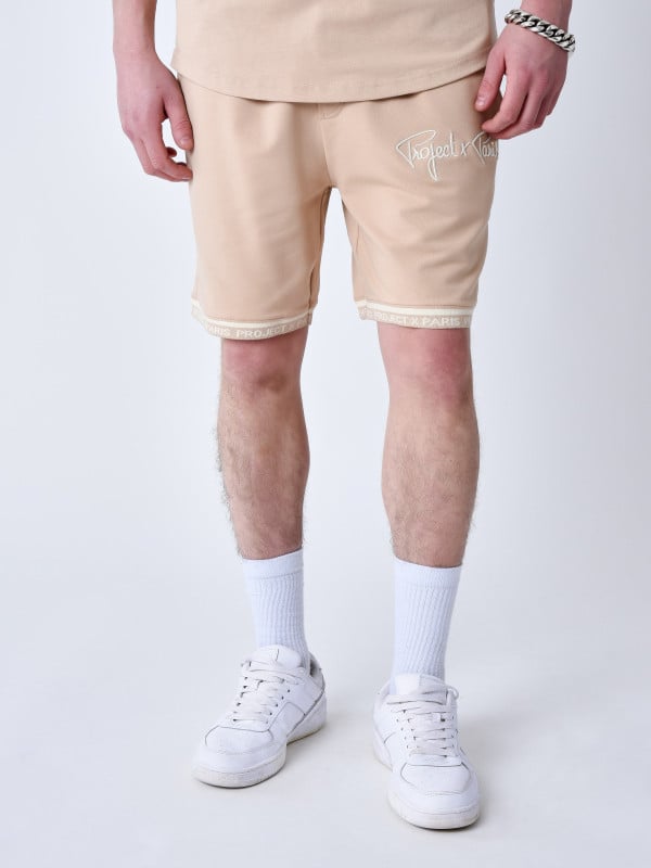 Project X Paris Short Logo Brodé En Relief